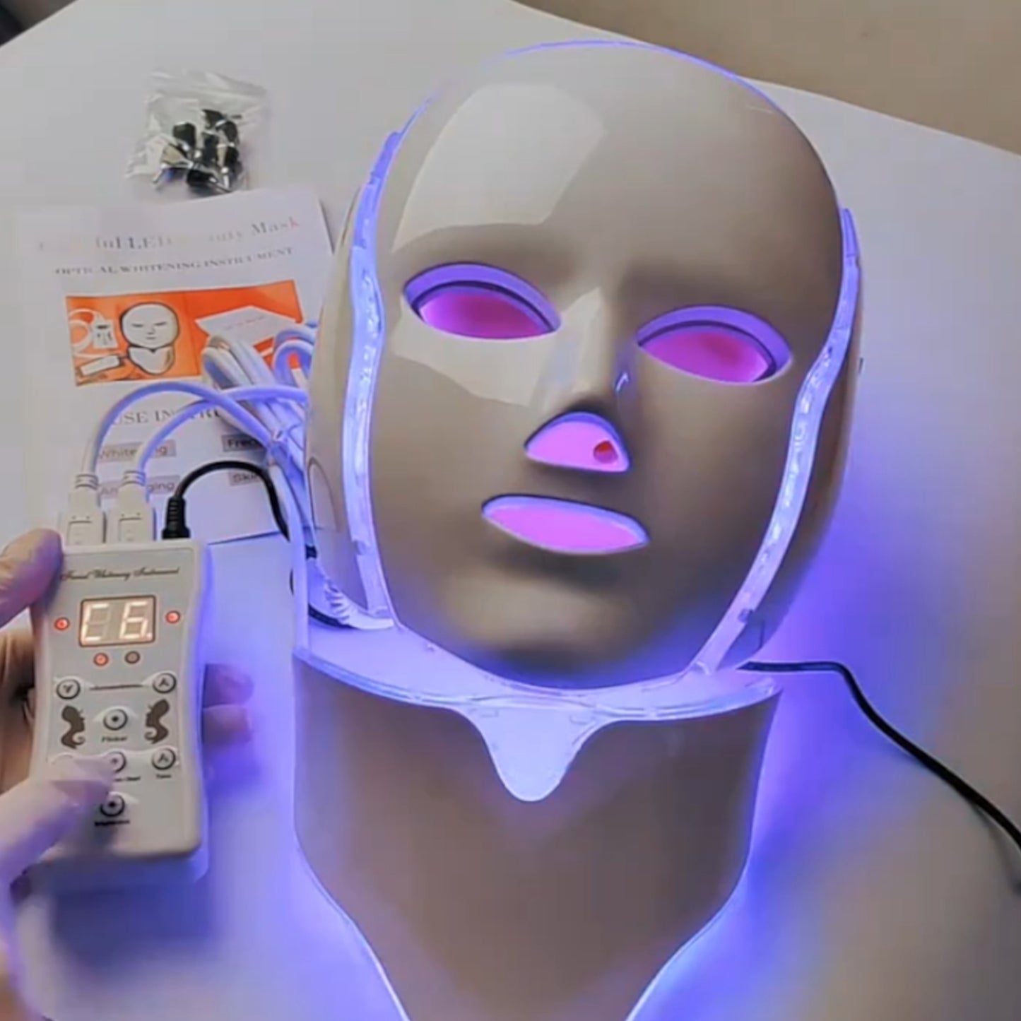 LED Light Therapy Facial Mask | 7 Colors | Anti-Aging Tool